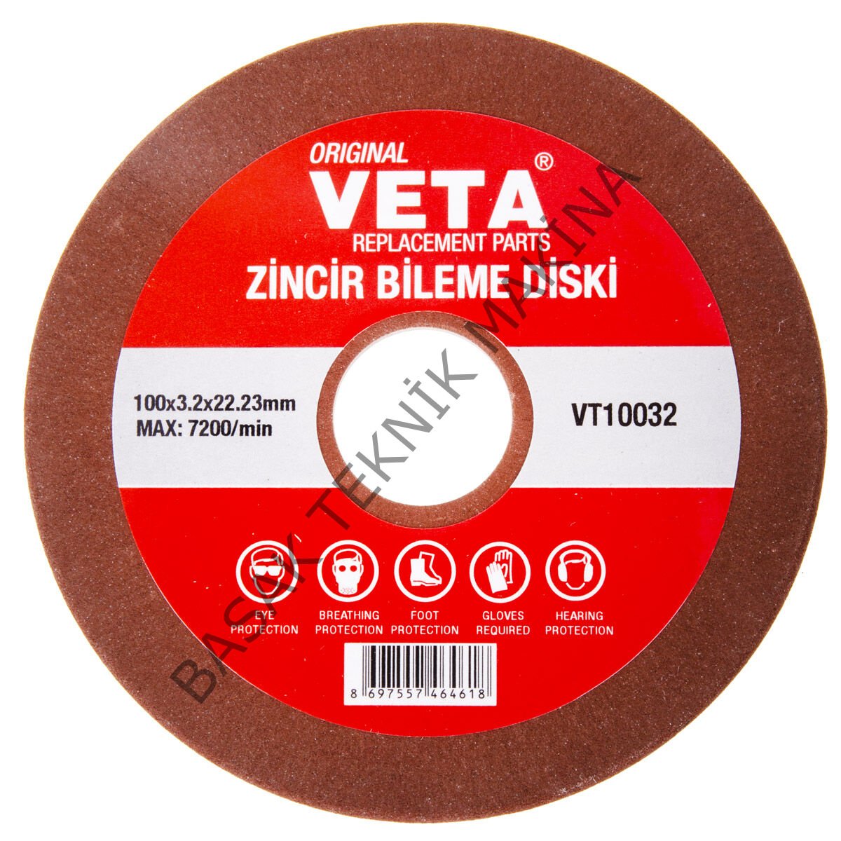 ZİNCİR BİLEME DİSKİ 100x22x3.2mm