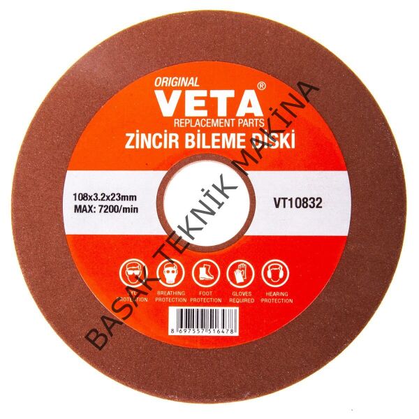 ZİNCİR BİLEME DİSKİ 108x23x3.2mm