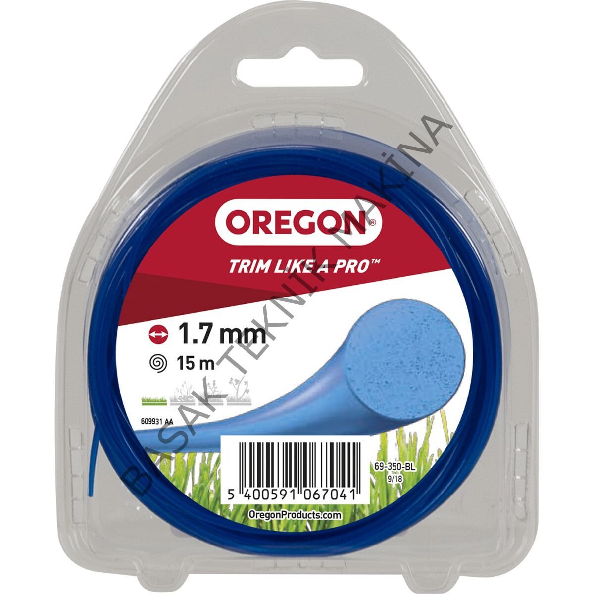 MİSİNA 1.7mm 15m MAVİ YUVARLAK