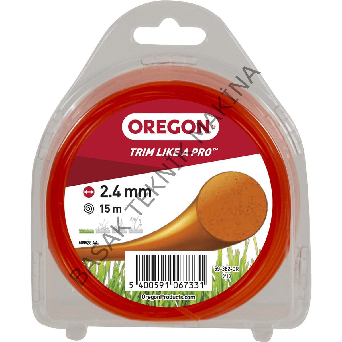 MİSİNA 2.4mm 15m TURUNCU YUVARLAK
