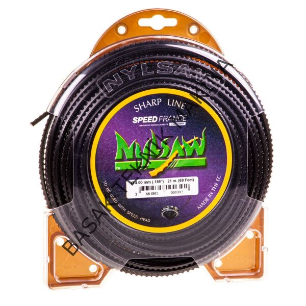 MİSİNA 4.0mm 21m SİYAH TIRTIKLI NYLSAW