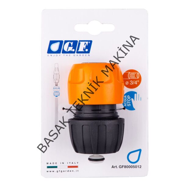 HORTUM ADAPTÖRÜ 3/4'' SU STOPLU