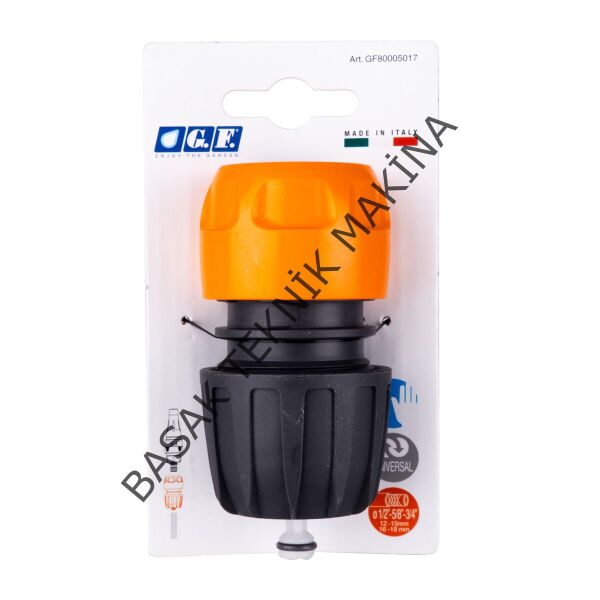 HORTUM ADAPTÖRÜ 1/2''-3/4''-5/8'' SU STOPLU