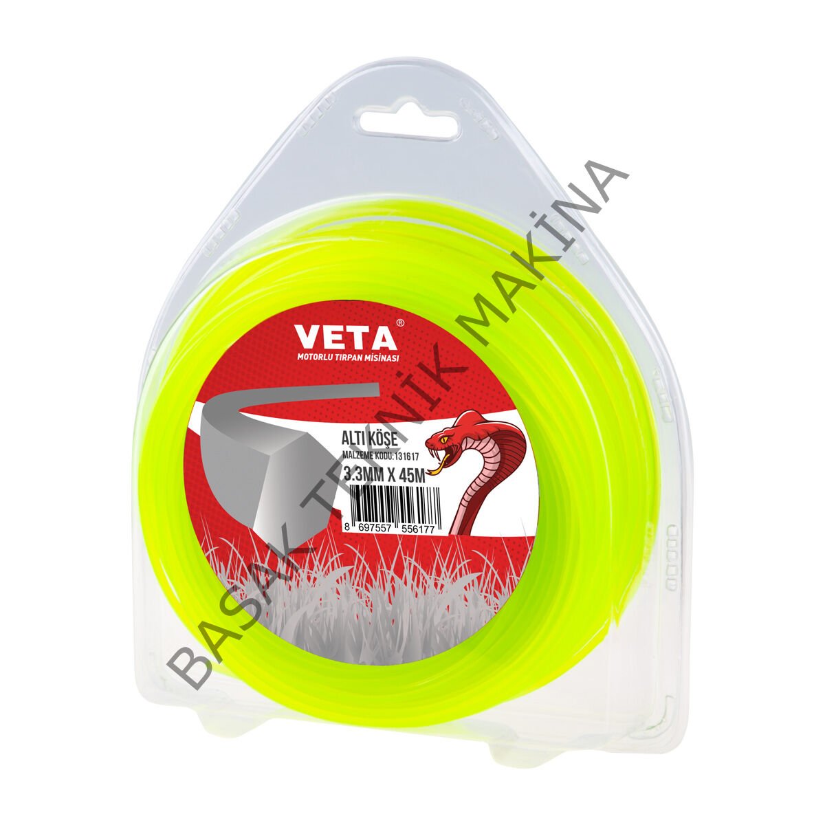 MİSİNA PRO 3.3mm 45m SARI 6 KÖŞE