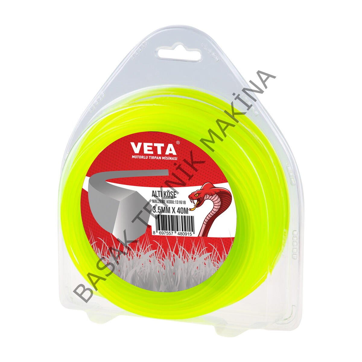 MİSİNA PRO 3.5mm 40m SARI 6 KÖŞE