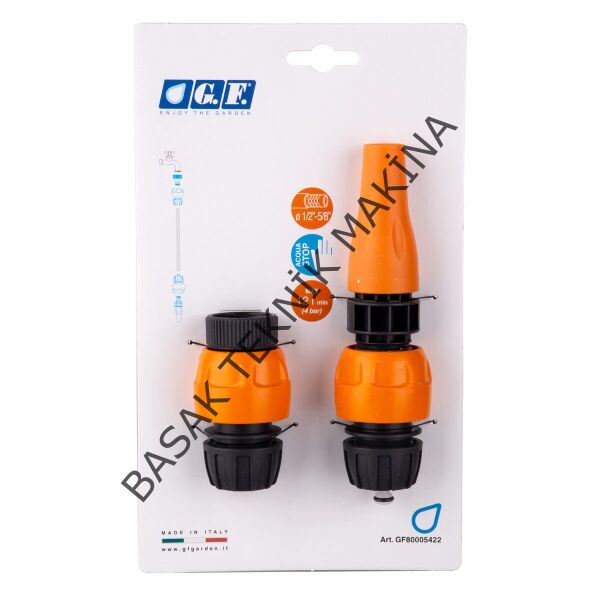 GF Küçük Su Tabancası Adaptör Kitli 1/2 Bahçe Sulama Seti