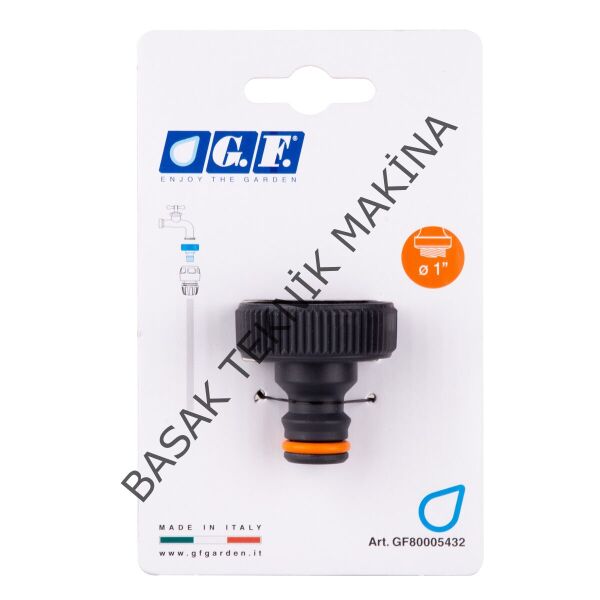GF Musluk Bağlantısı 1'' Hızlı Bağlantı Hortum Adaptörü