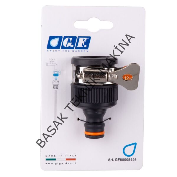 GF Kelepçeli Musluk Bağlantı Aparatı 12-18 mm Hortum Adaptörü