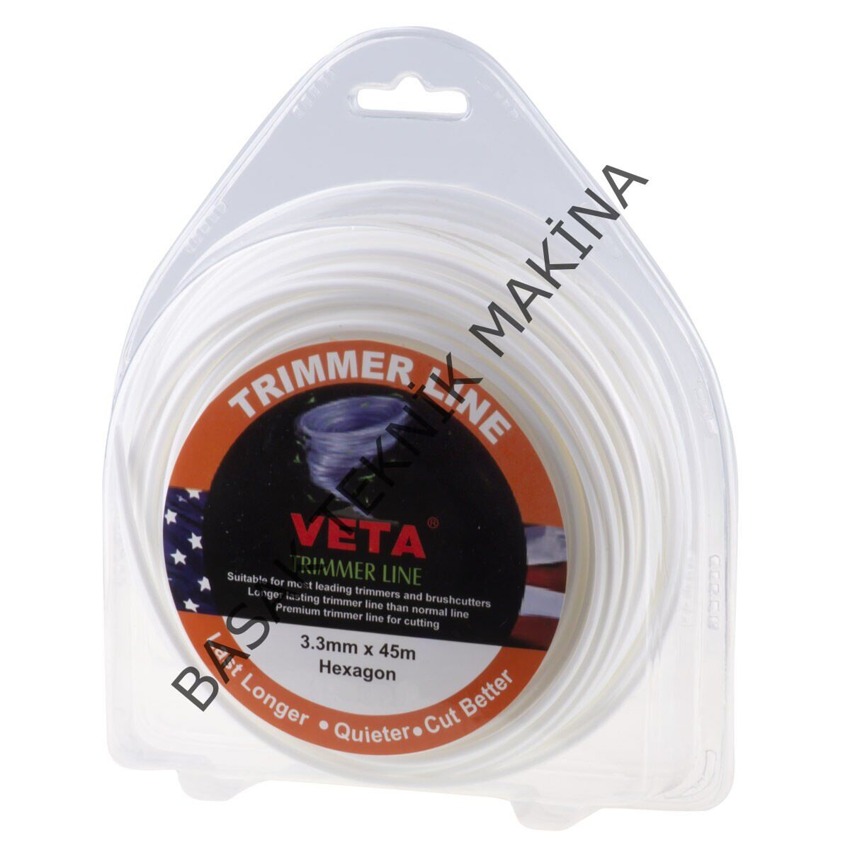 MİSİNA PRO 3.3mm 45m BEYAZ 6 KÖŞE