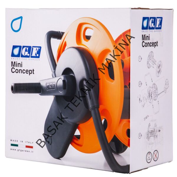 GF Mini Hortum Makarası 20m 1/2 Taşınabilir Sulama Seti
