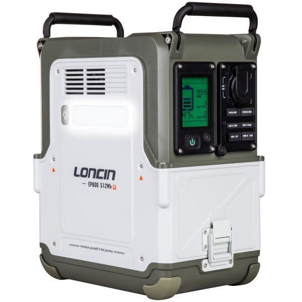 Loncin EP600-2 Taşınabilir Güç İstasyonu 512Wh 600W