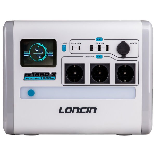 Loncin EP1650-3 Taşınabilir Güç İstasyonu 1024Wh 1650W