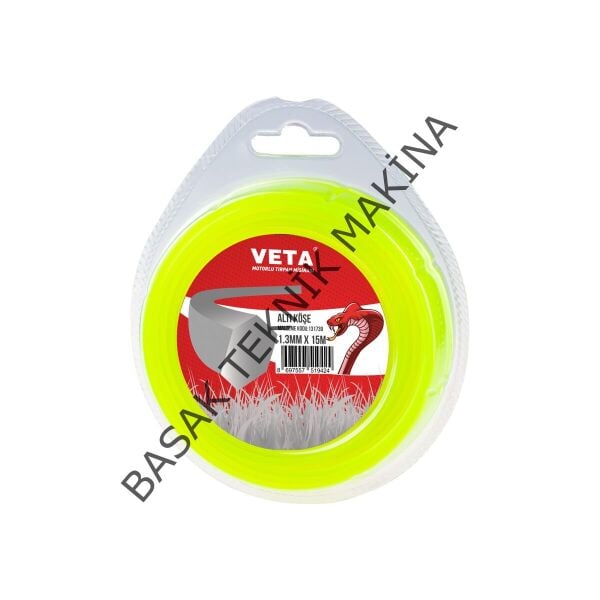 MİSİNA PRO 1.3mm 15m SARI 6 KÖŞE