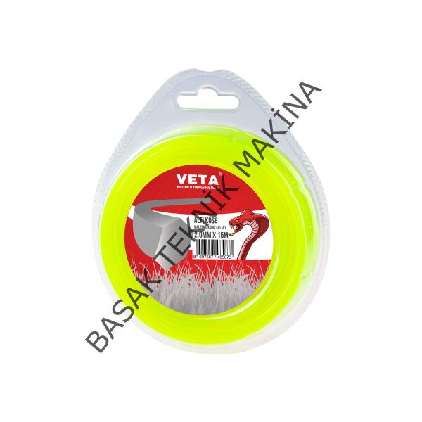 MİSİNA PRO 2.0mm 15m SARI 6 KÖŞE