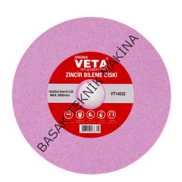 ZİNCİR BİLEME DİSKİ 145x22x3.2mm 91-3/25