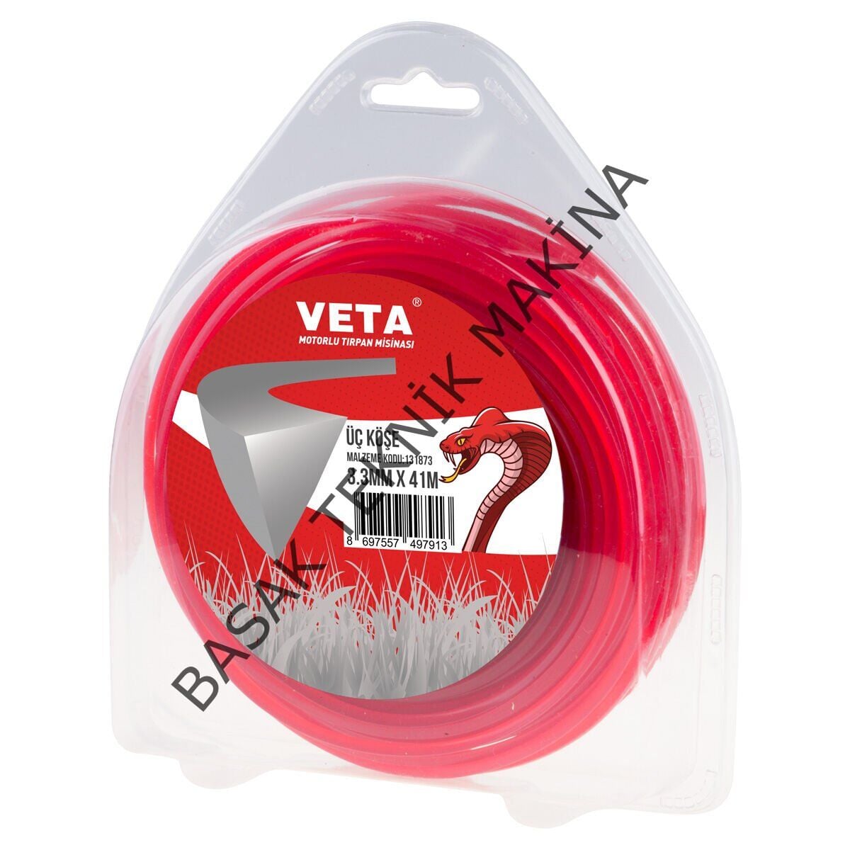 MİSİNA PRO 3.3mm 41m KIRMIZI 3 KÖŞE