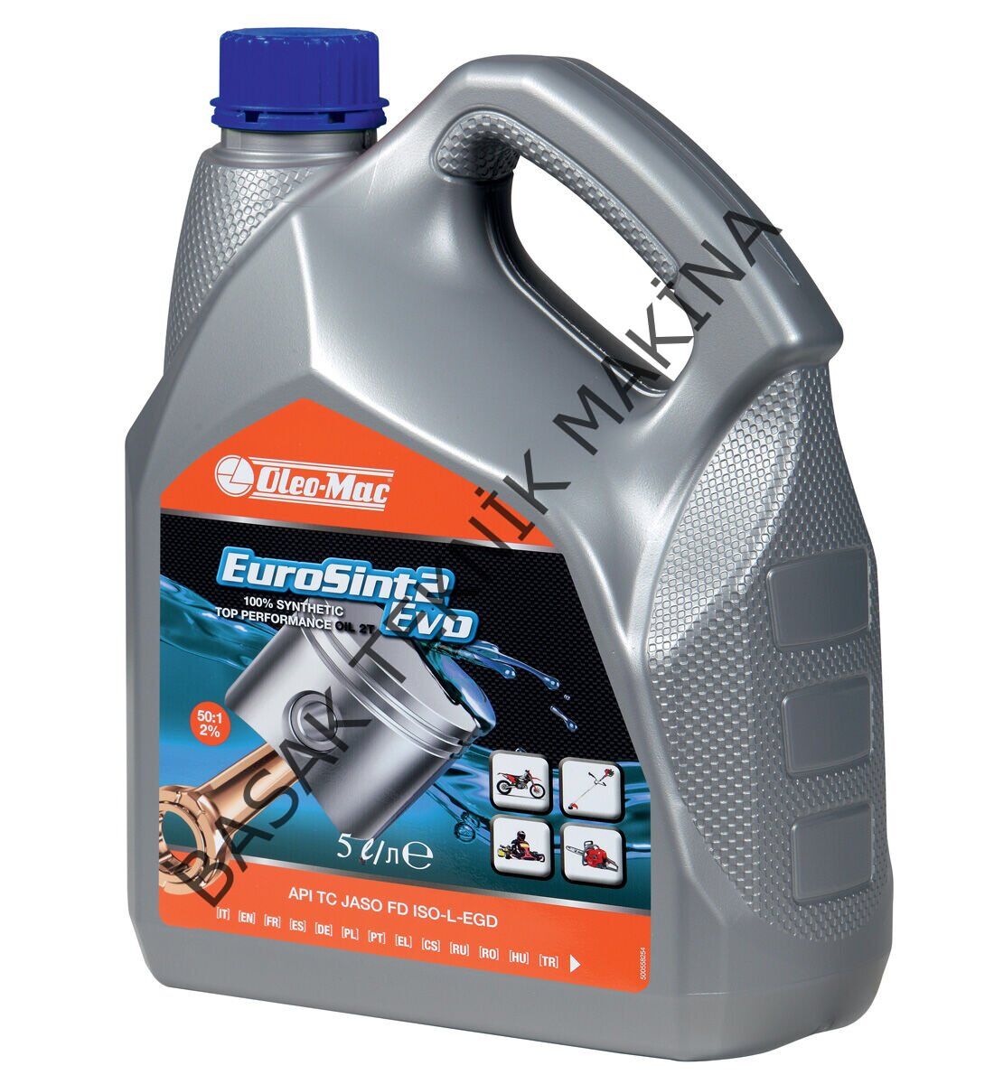 YAĞ,İKİ ZAMANLI MOTOR 5Lt EUROSINT