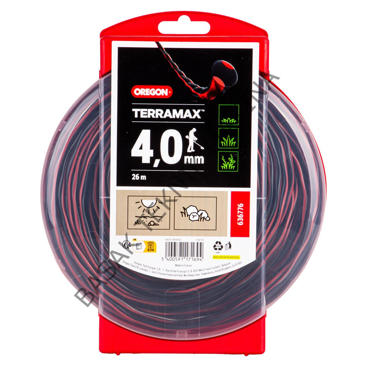 MİSİNA 4.0mm 26m SİYAH BURGULU