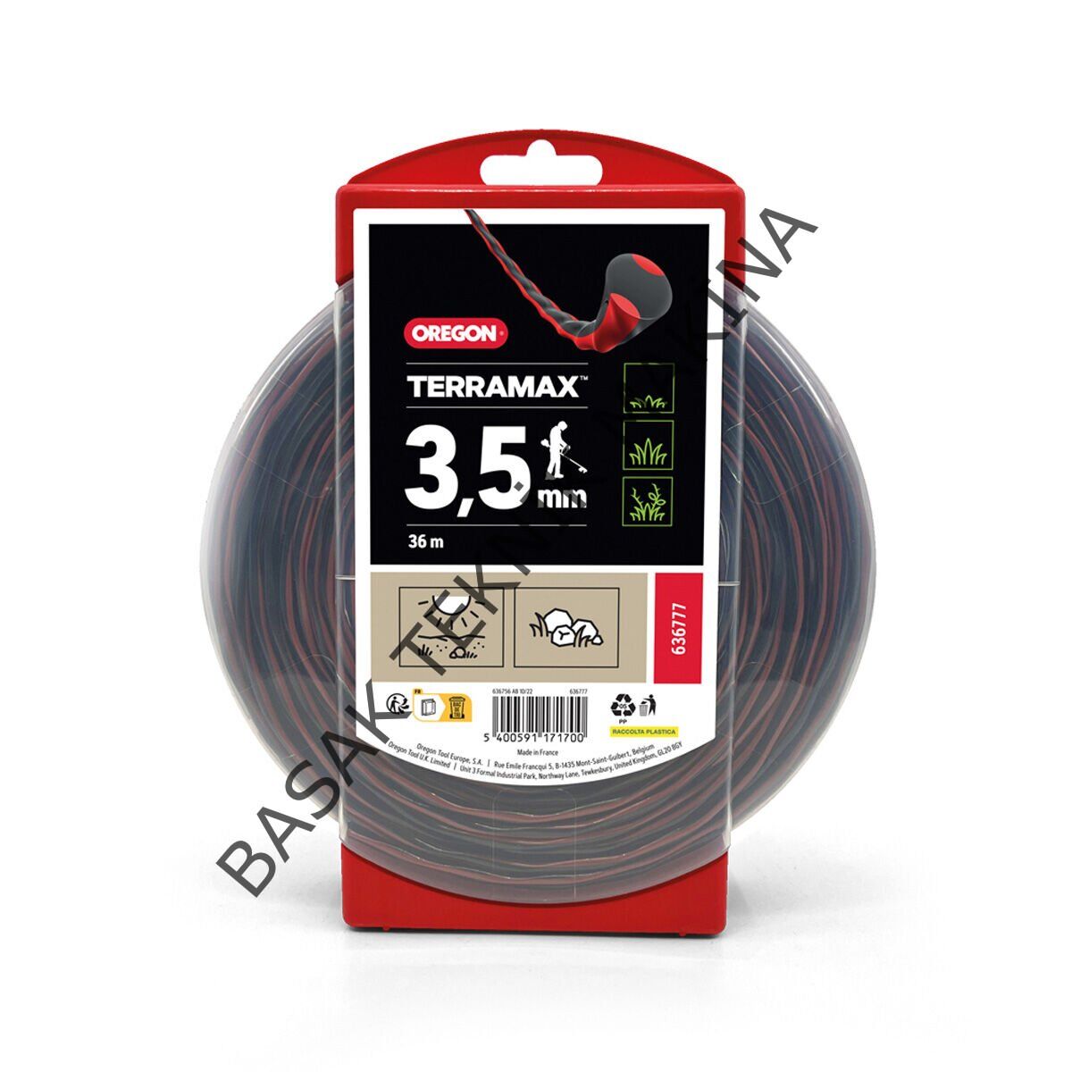 MİSİNA 3.5mm 36m SİYAH BURGULU