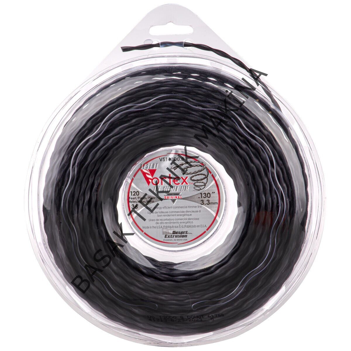 MİSİNA 3.3mm 36m SİYAH BURGULU VORTEX