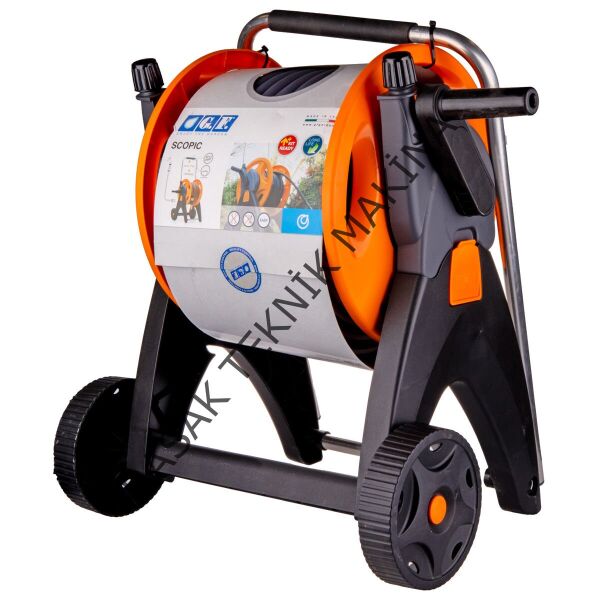 GF 1/2 Hortum Makarası 25m Hortumlu Tabancalı Set