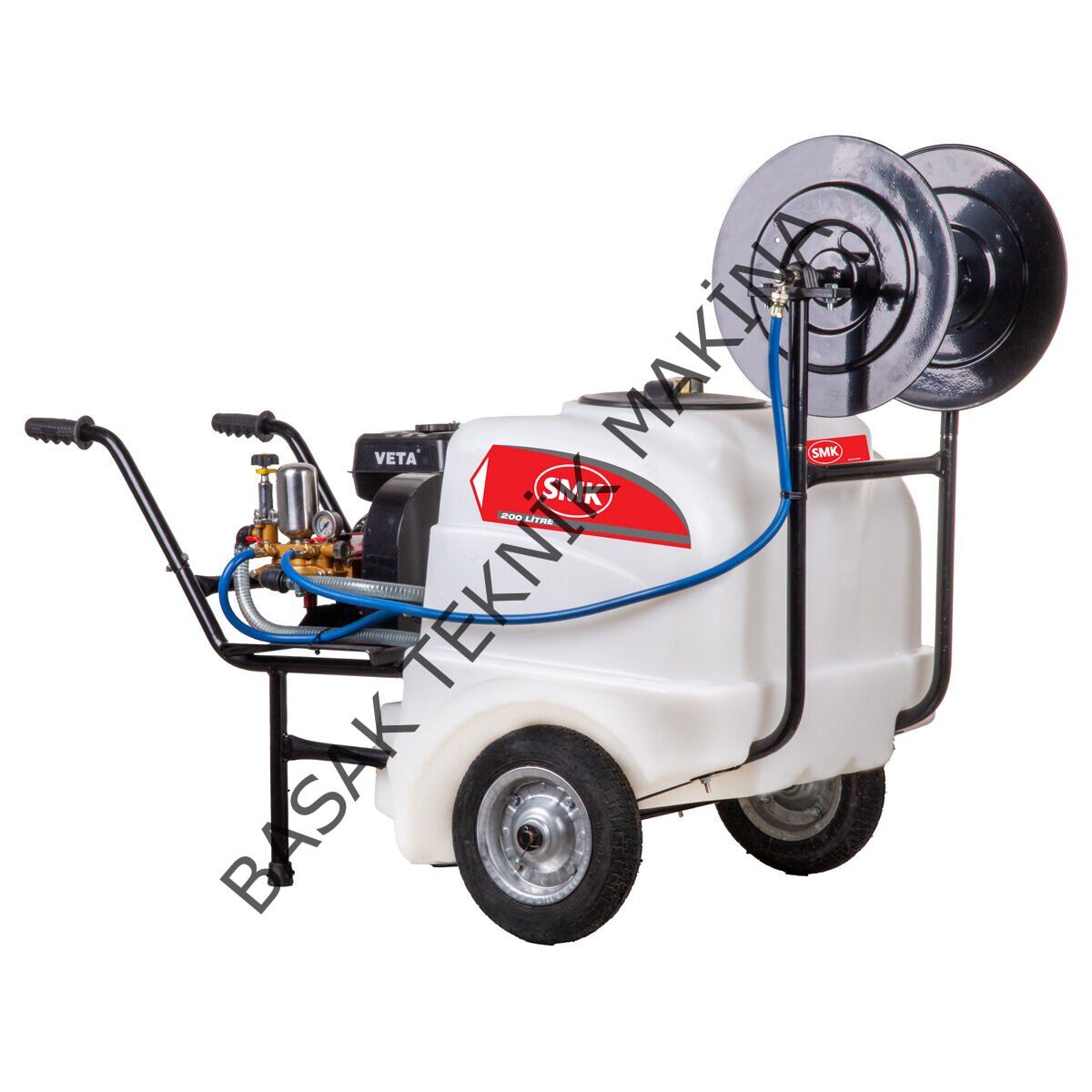 SMK 200 LT Benzinli İlaçlama Tankı 7 HP 45 Bar Profesyonel