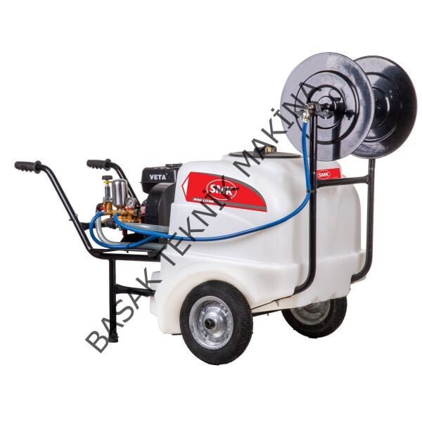 SMK 200 LT Benzinli İlaçlama Tankı 7 HP 45 Bar Yüksek Debili VT30 Pompalı