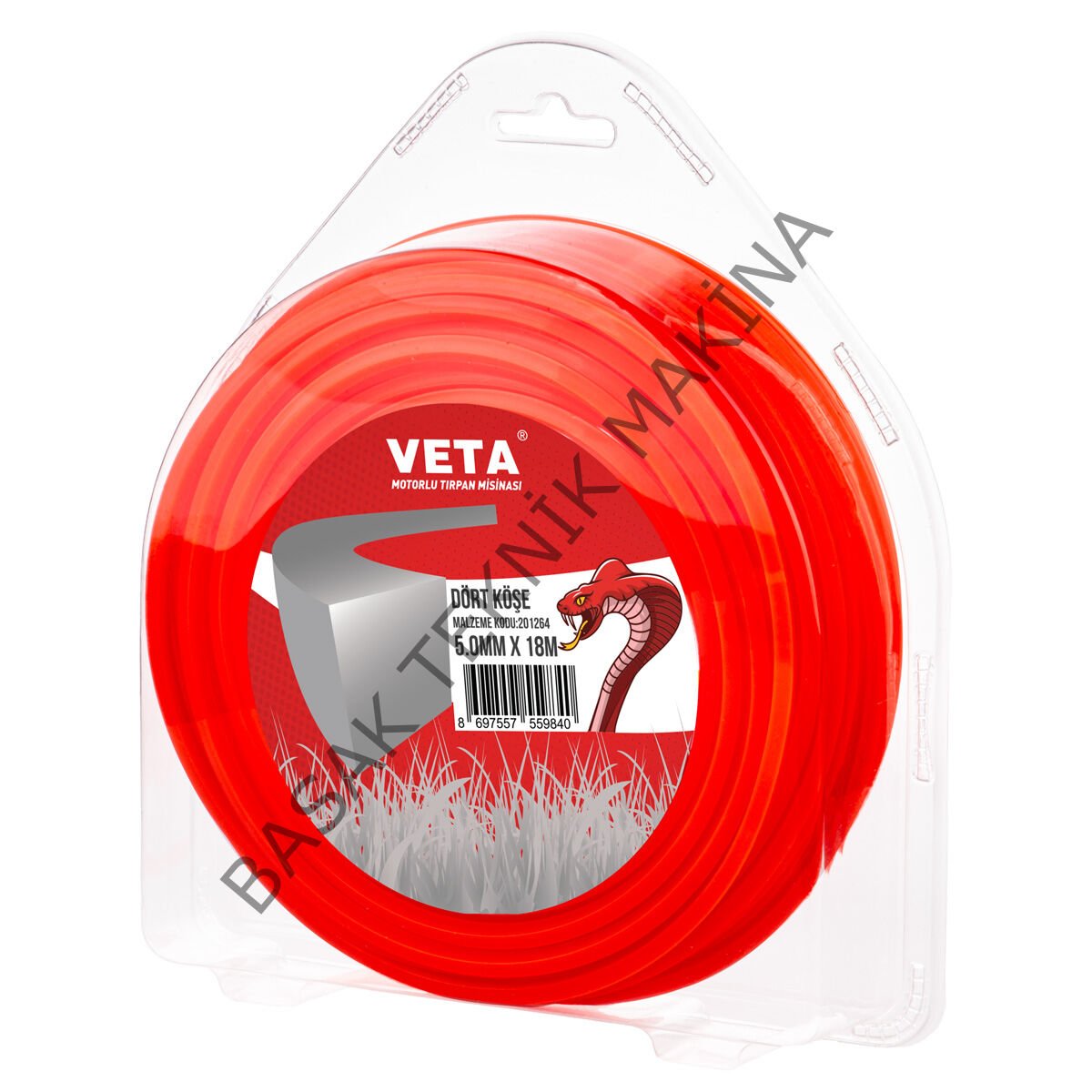 MİSİNA PRO 5.0mm 18m TURUNCU 4 KÖŞE