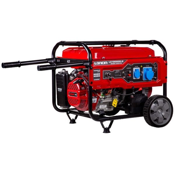 Loncin LC10000D-S Benzinli Jeneratör 8 kW Marşlı ATS’li Tekerlekli EURO 5