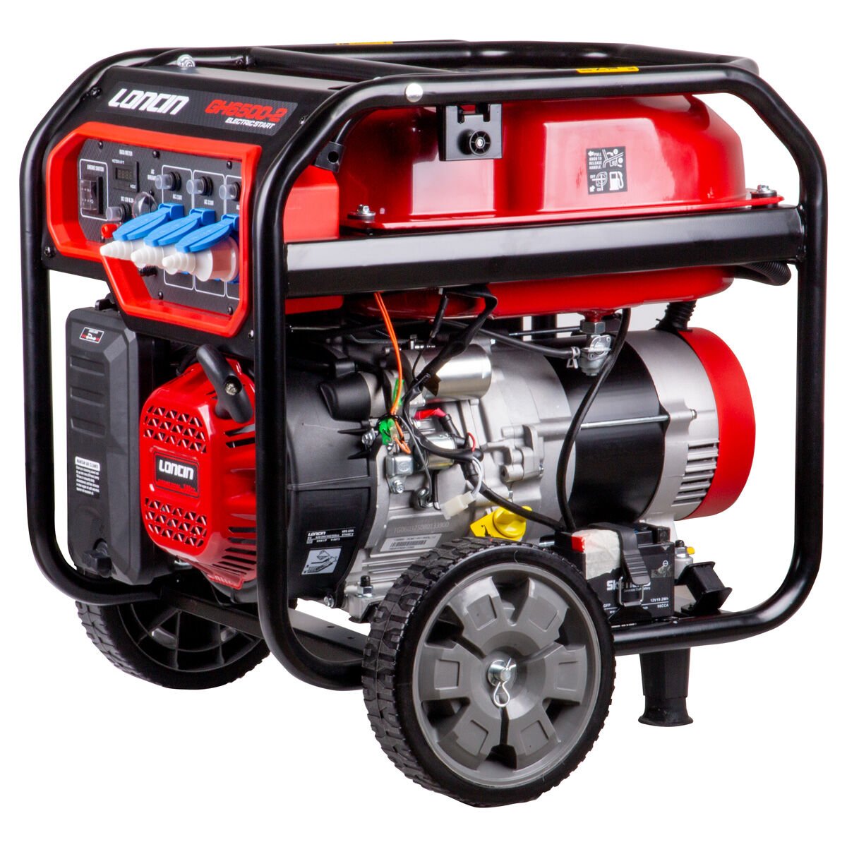 Loncin GH6500D-2 Benzinli Jeneratör 6 kW Marşlı Tekerlekli EURO 5