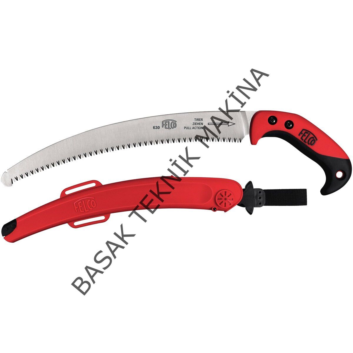 630 BUDAMA TESTERESİ KAVİSLİ KILIFLI 33cm