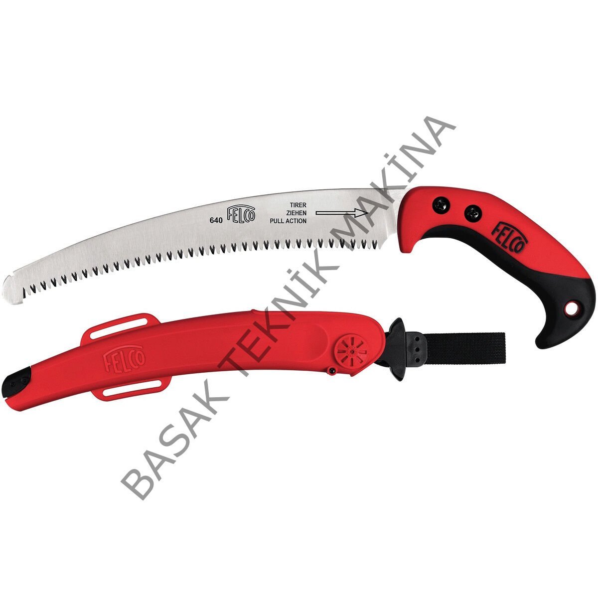 640 BUDAMA TESTERESİ KAVİSLİ KILIFLI 27cm