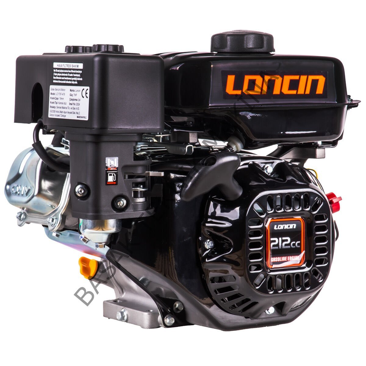 LC170F-A76 EUR5 BENZİNLİ MOTOR 7HP FREZE TİP Ø25mm