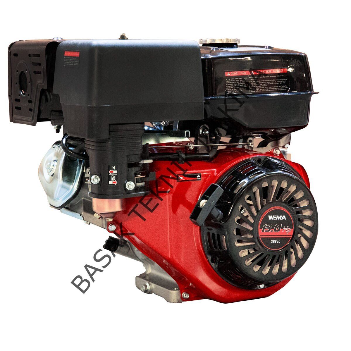 WM188F-Q BENZİNLİ MOTOR 13HP KAMALI TİP İPLİ
