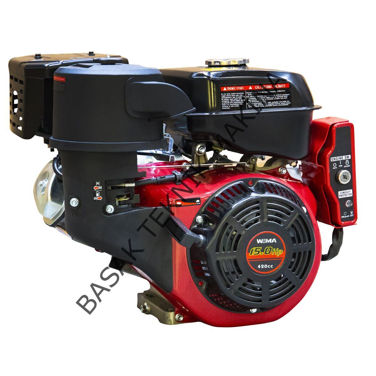 WM190FE-2/P BENZİNLİ MOTOR 15HP KAMALI TİP MARŞLI