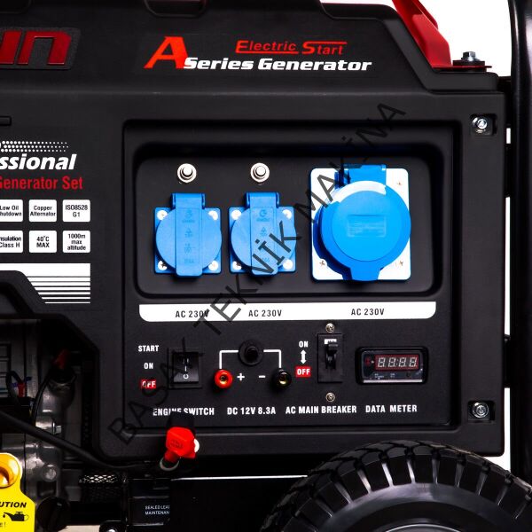 Loncin LC10000D-AS Eur5 Benzinli Jeneratör 8 kW Marşlı