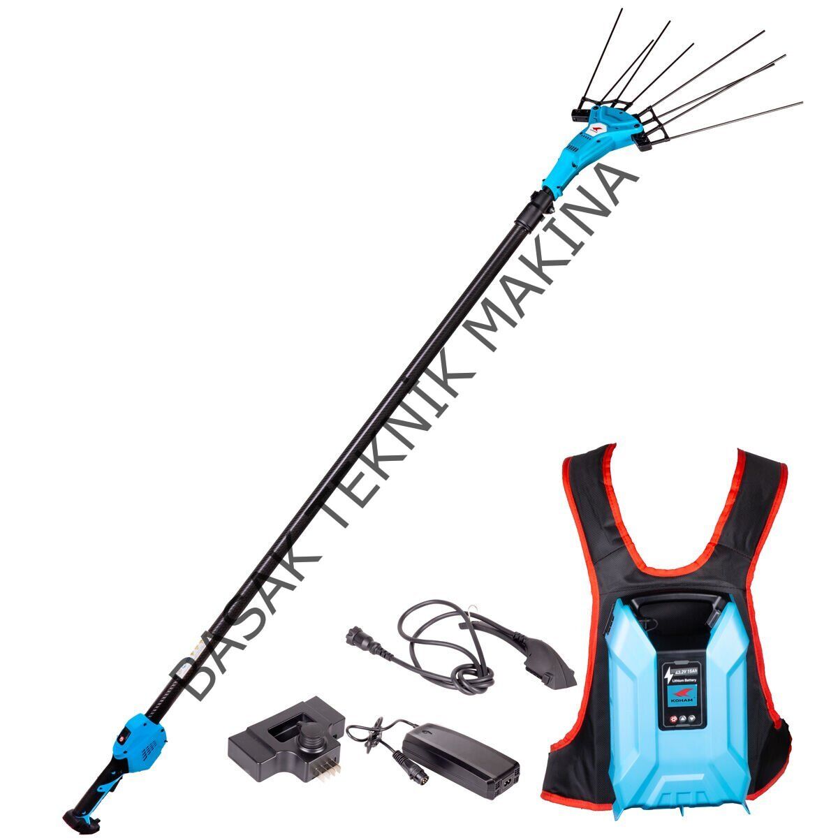 KH-OS1850A EĞİK TİP SIRT AKÜLÜ ZEYTİN VE MEYVE HASAT MAKİNESİ