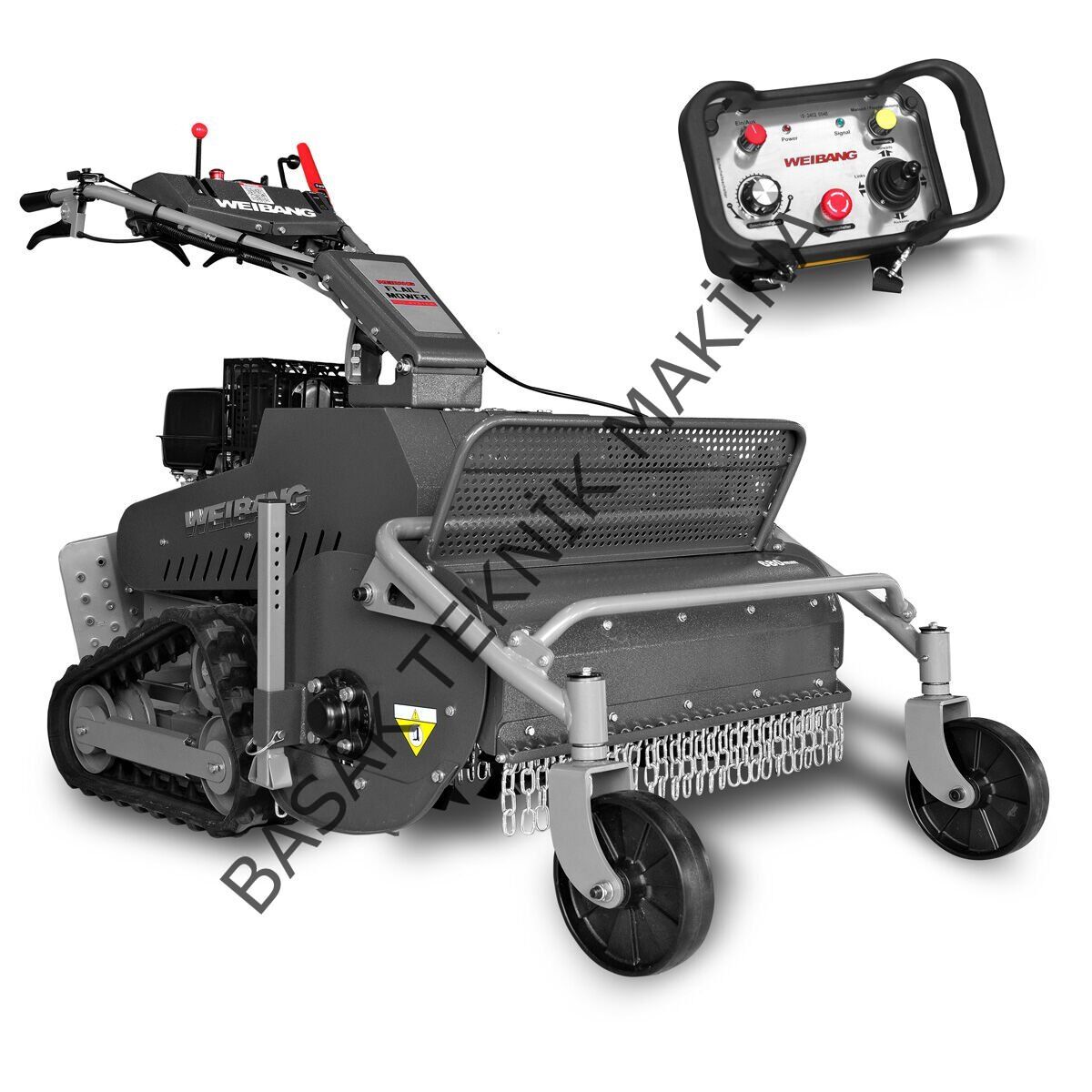 VELOCITY 68 TFP PALETLİ ÇALI VE YABANİ OT BİÇME MAKİNESİ KUMANDALI BRILLIANT GT1300PE