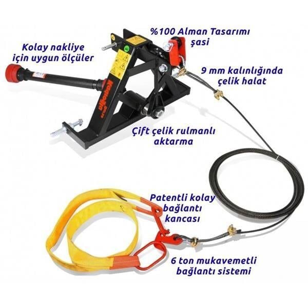 Kadıoğlu HM600 Vibrope Halatlı Ceviz ve Vişne Silkeleme Makinesi