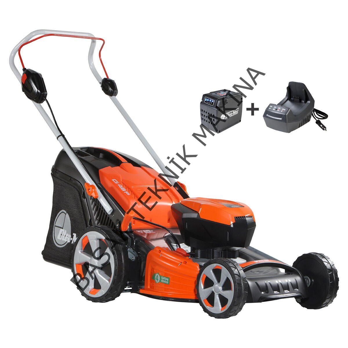 Gi 48 P AKÜLÜ ÇİM BİÇME MAKİNESİ 5.0Ah+ŞARJ CİHAZI