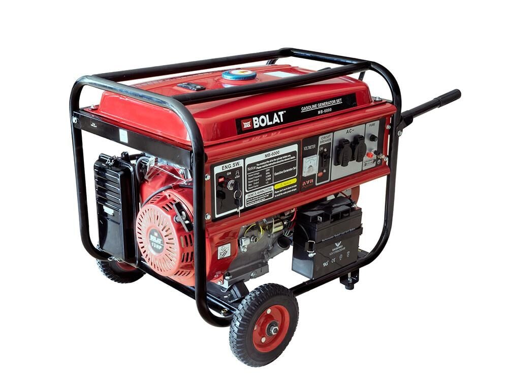 Bolat MB-6000 Benzinli Jeneratör 5.5 kW Marşlı Monofaze