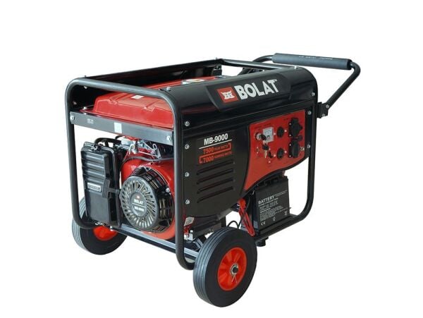 Bolat MB-9000 Benzinli Jeneratör 7.5 kW Marşlı Monofaze