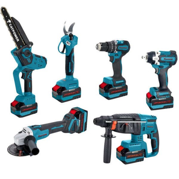 Catpower 1560 Kömürsüz Akülü 6'lı Set 20V 4.0Ah Profesyonel El Aletleri