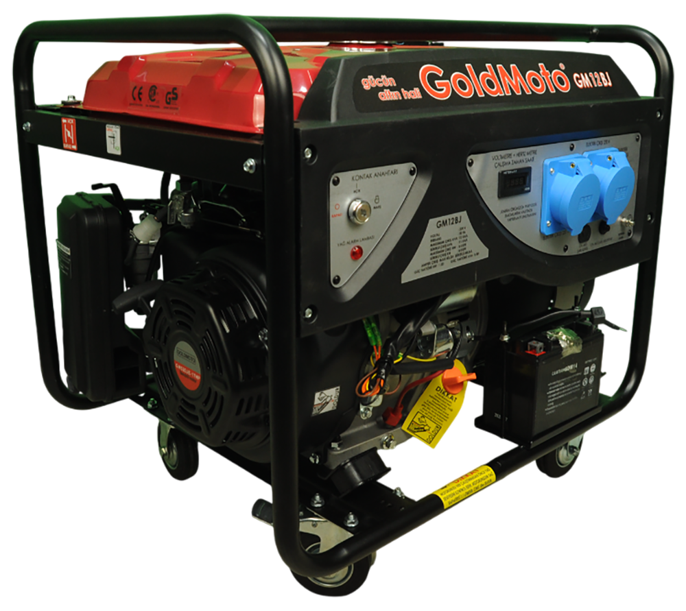 GoldMoto GM12BJ Benzinli Jeneratör 12 kVA Monofaze Marşlı