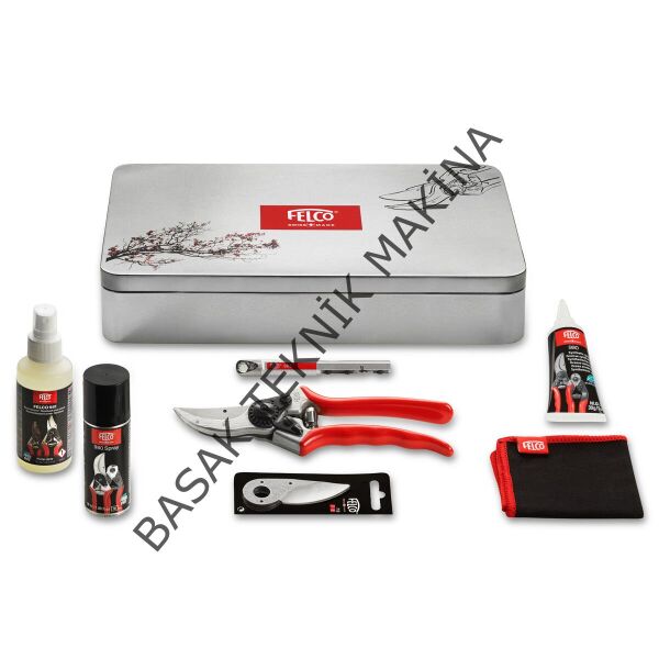 Felco 2 Budama Makası + Bakım Seti Profesyonel Komple Kit