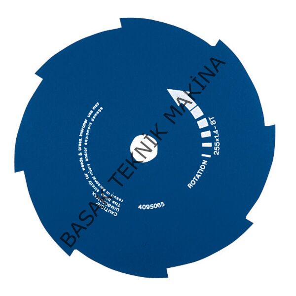 TIRPAN BIÇAĞI 8D 255x25.4x1.4mm