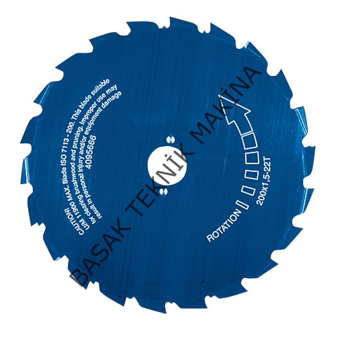 TIRPAN BIÇAĞI 22D 200x25.4x1.6mm