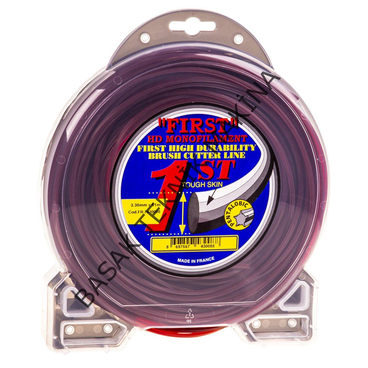 MİSİNA 3.3mm 58m KIRMIZI 5 KÖŞE