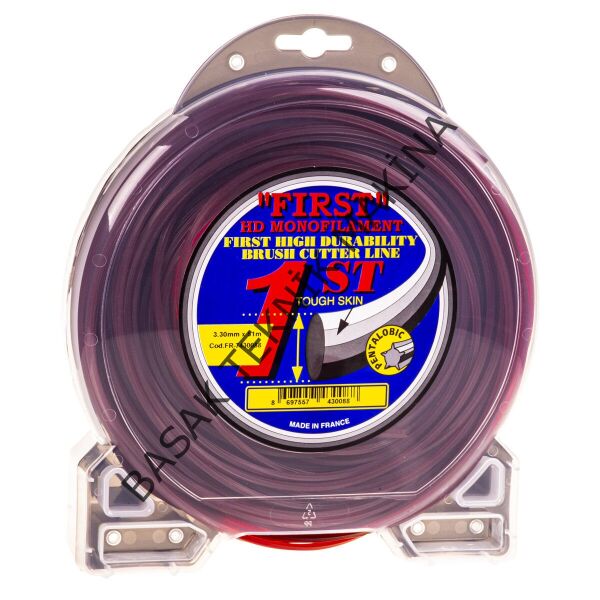 MİSİNA 3.3mm 58m KIRMIZI 5 KÖŞE