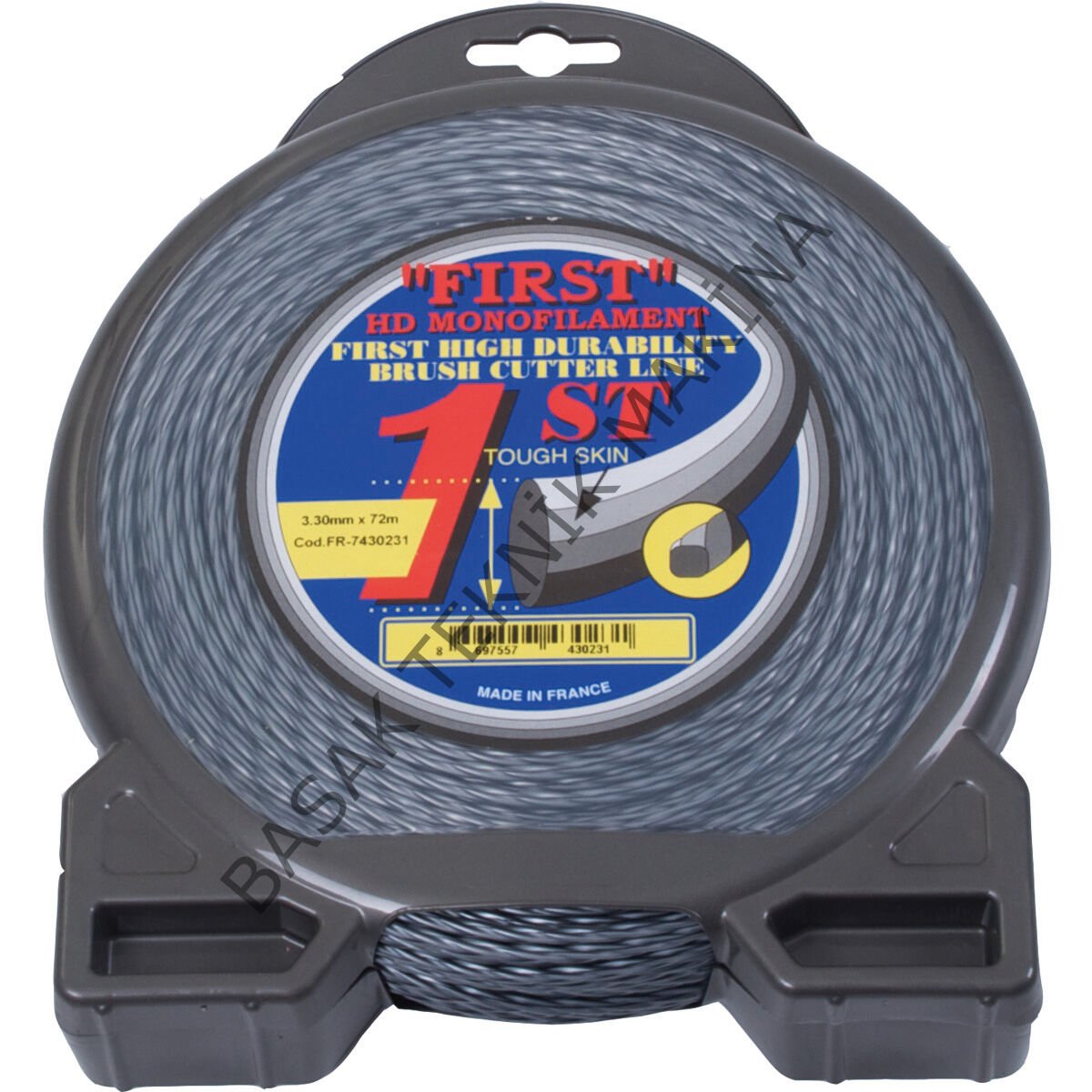 MİSİNA 3.3mm 72m GRİ BURGULU